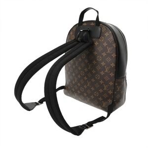 Louis Vuitton Black Monogram Josh Backpack Macassar Brown Canvas Daypack